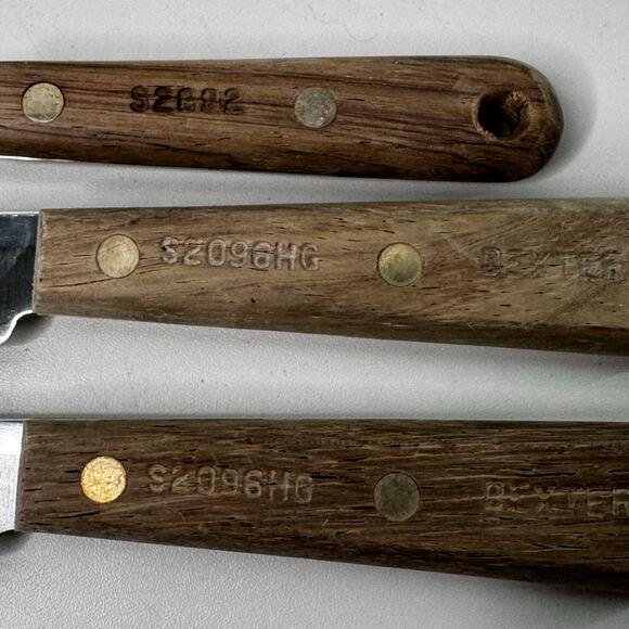 Vintage Dexter Russell Southbridge 3 Piece Set Knife and Fork - Picture 3 of 4